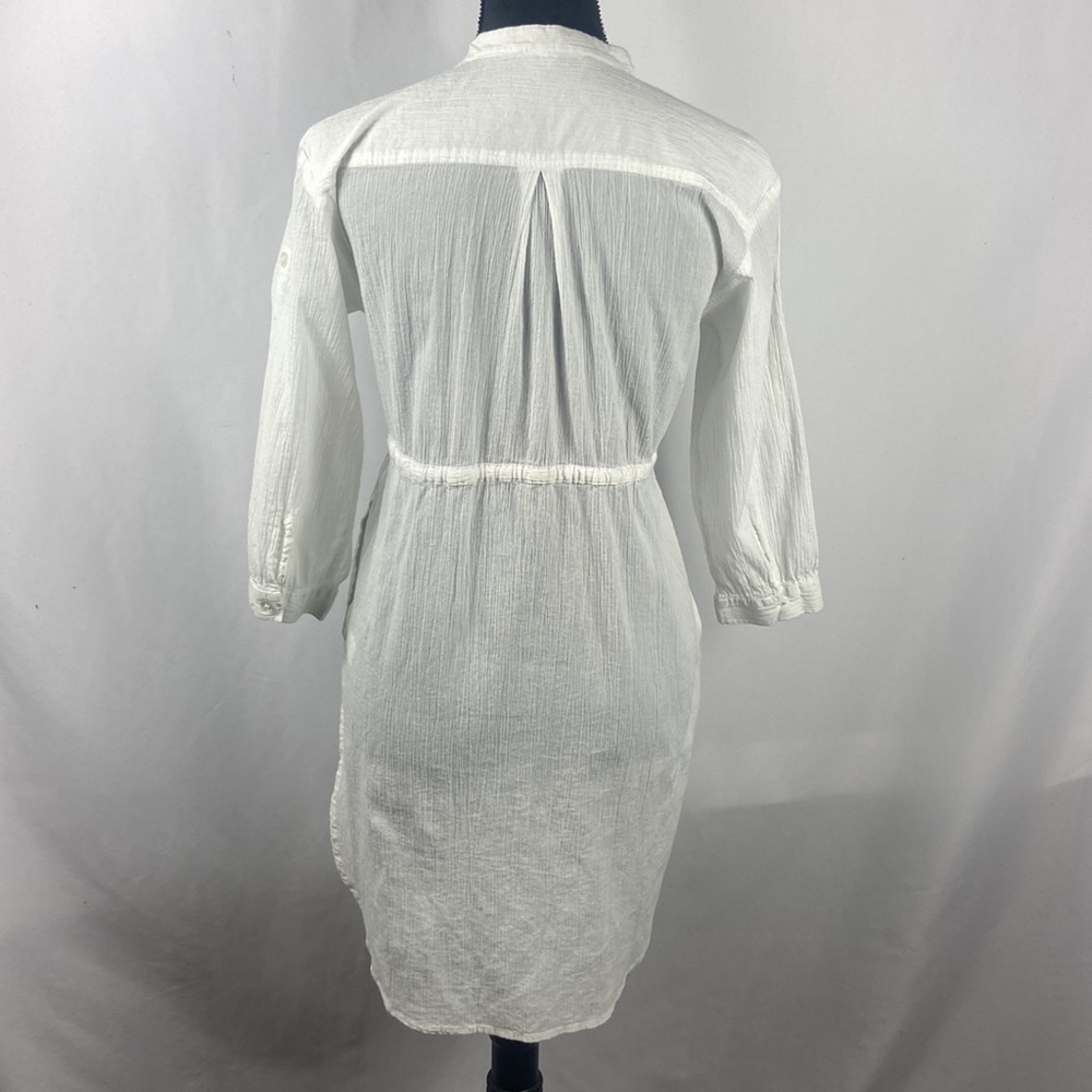French Connection 100% Linen Long Sleeve Button Down Dress - Picture 2 of 6